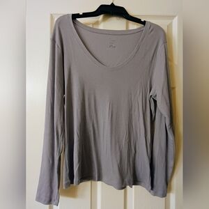 Women's Lavender/Grey Long Sleeve Top Size XL